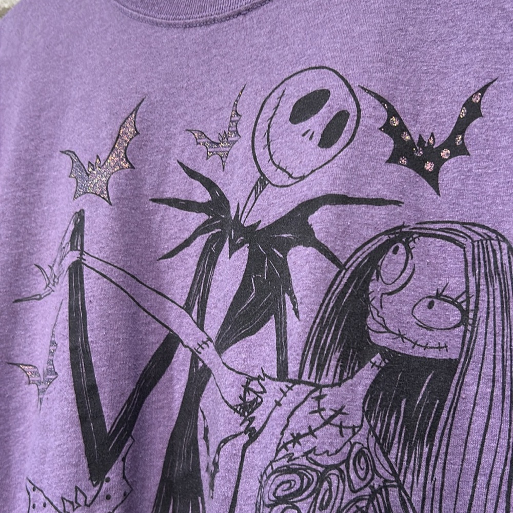 Disney Nightmare Before Christmas, Ladies tee, size xl, purple